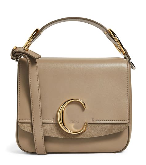 chloe mini c bag grey|chloe cross body bag small.